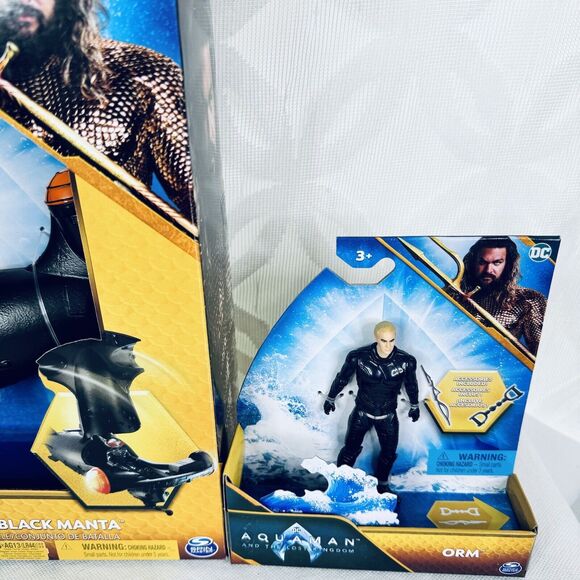 DC Aquaman vs Black Manta Battle Set w/ Submarine & 5 Figures Lot Mera Orm - Picture 6 of 9